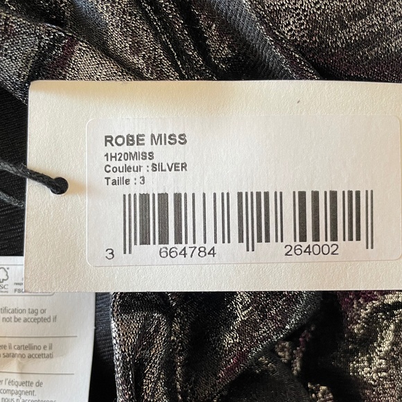 BA&SH “Miss Metallic” Mini Dress| Size Large (US 8) | NWT - Picture 16 of 16